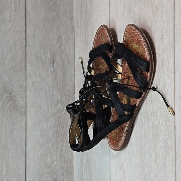 Sam Edelman Womens Gemma Gladiator Lace Up Sandals Flats shoes sz 6 - Picture 2 of 11